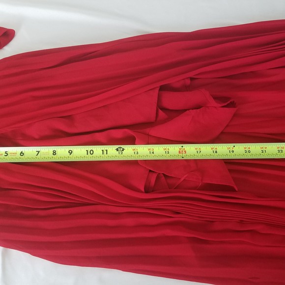 Lush Dress Womens Small Red Sleeveless Party Split Maxi Romper Halter Neck Zip - Picture 10 of 16